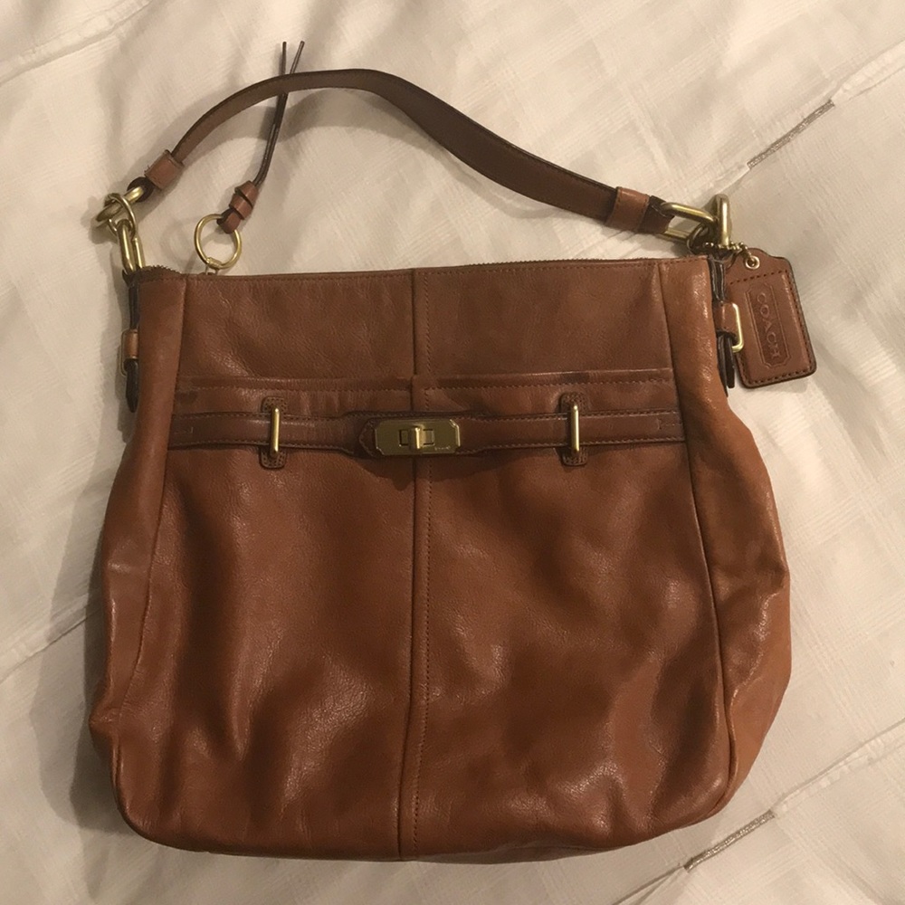 Coach - Camel leather Shoulder Bag - Authentic